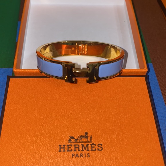 RARE HERMÈS CLIC H BRACELET - Picture 16 of 17